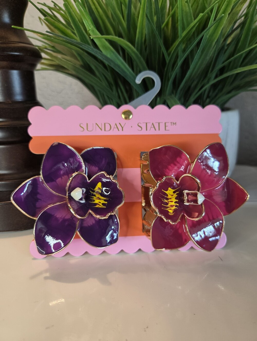 Sunday State Flower Hair Clips
